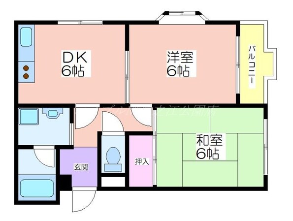 ジョンソンハイムの物件間取画像